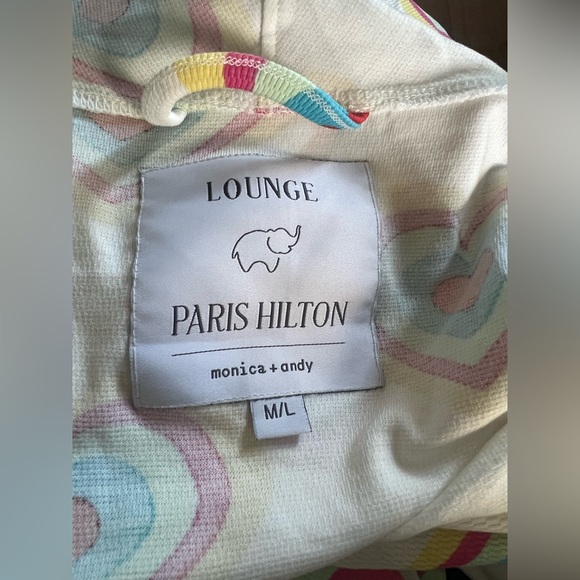 Paris Hilton X Monica & Andy Organic Cotton Soft Maternity Robe Size Med/Large - Picture 10 of 12